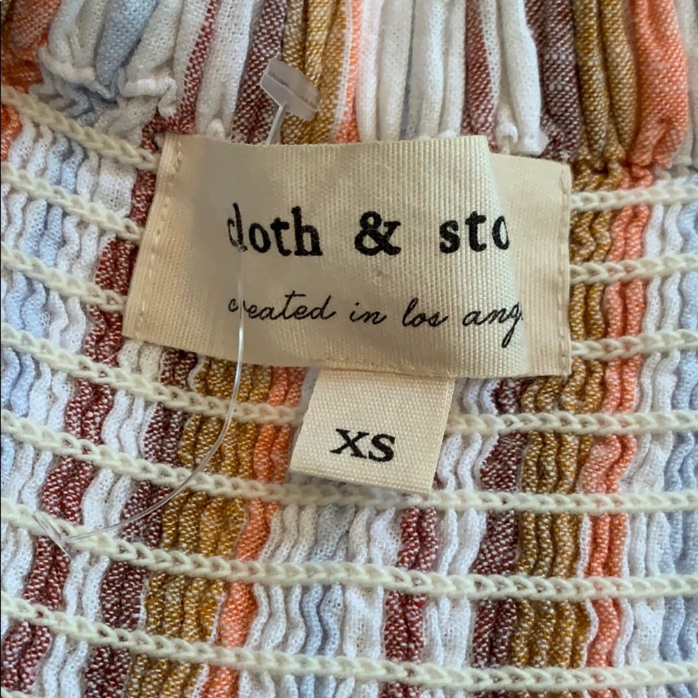 Anthropologie Cloth & Stone Striped Linen Jumpsuit - Picture 12 of 12